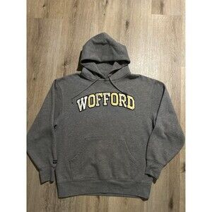 Wofford Terriers Plaid Lettering Sweatshirt Mens Large Gray Y2K Jansport Hoodie